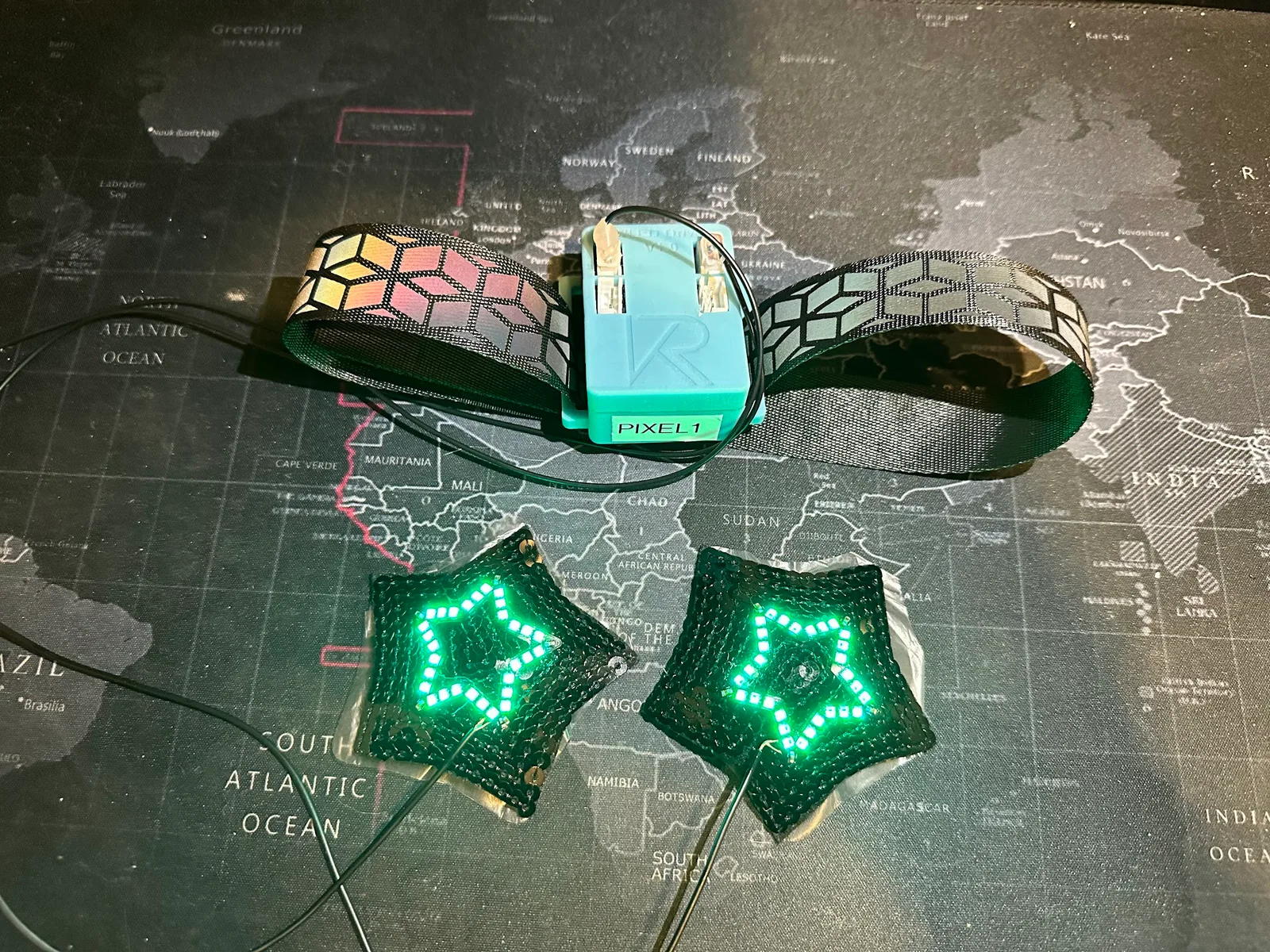 Wearable Neopixel Stars